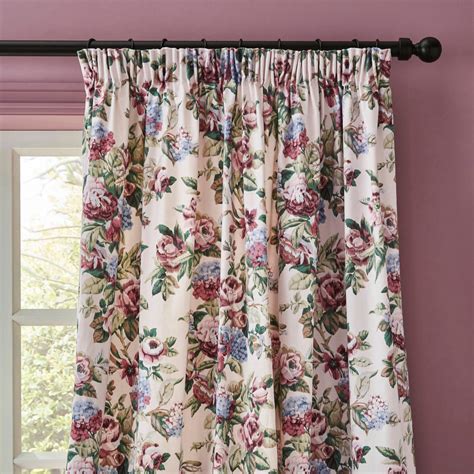 Laura Ashley Pembrey Floral Curtains Closs And Hamblin