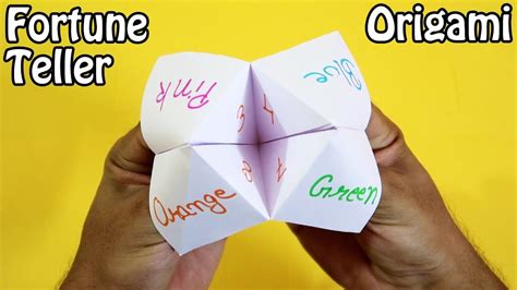 Origami Fortune Teller How To Make A Paper Fortune Teller Very