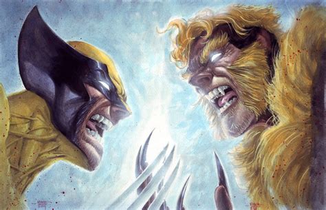 Wolverine Vs Sabretooth Comics 1113x718 Wallpaper