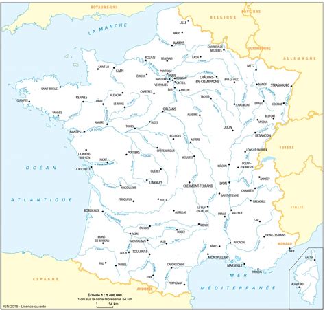 Carte De France Principales Villes Et Fleuves Cartograf Fr Carte The