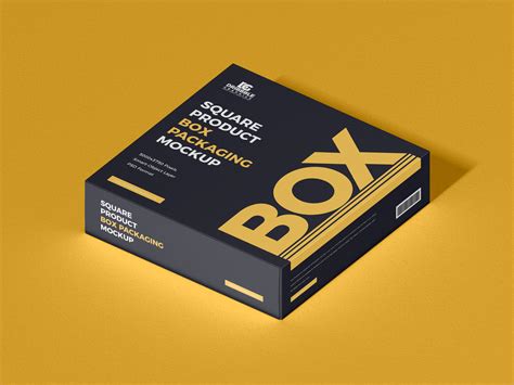 Free Modern Brand Box Packaging Mockup Design Mockup Planet
