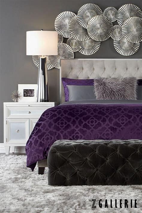 Image Result For Purple Grey Wall Art Purple Bedroom Decor Silver