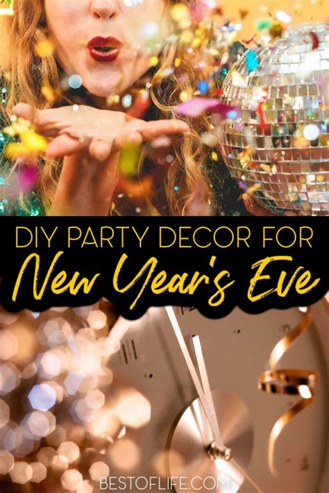 Diy New Years Eve Decor Centerpieces Decorations And Party Favors