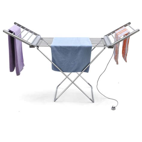 A powerdry cycle to quickly dry clothes, a spacious drum, and moisture sensors that ensure clothes dry evenly. Electric Heated Clothes Airer Dryer Rack With Arms ...