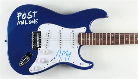 Post Malone Signed 39 Electric Guitar Beckett Pristine Auction