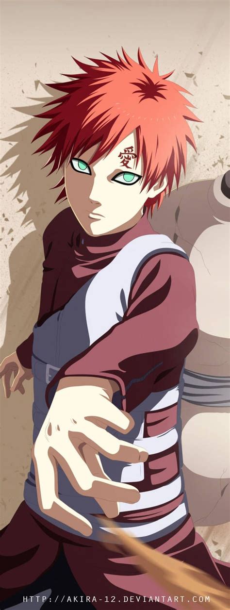 Gaara By Akira 12 Naruto Gaara Fan Art Naruto Naruto Shippuden Sasuke