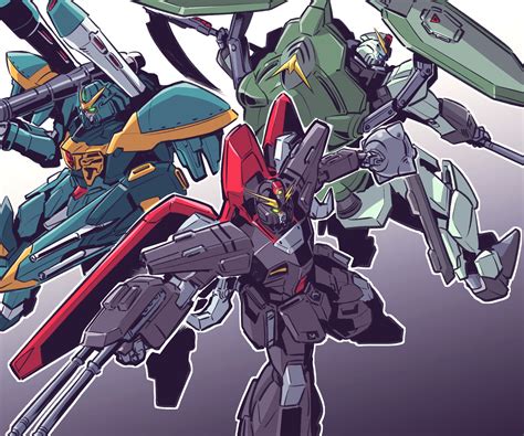 Forbidden Gundam Raider Gundam And Calamity Gundam Gundam And 1 More