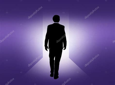Man Walking Towards Light — Stock Photo © Reddees 3956400
