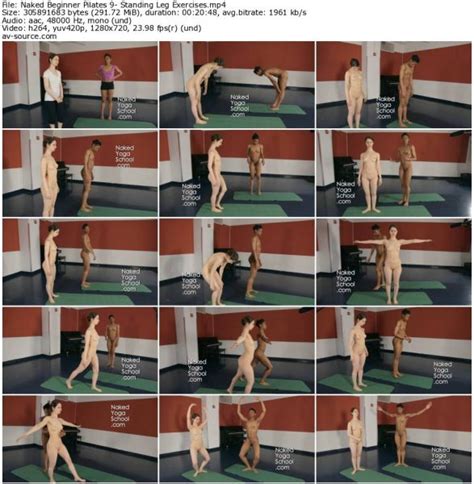 Naked Beginner Pilates Standing Leg Exercises AV Source SITERIPS Blog