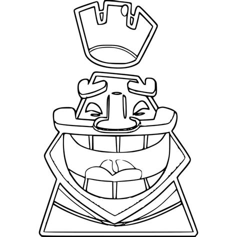 King From Clash Royale Coloring Pages
