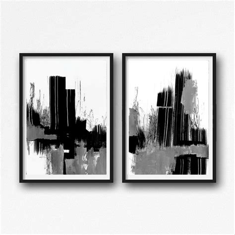 Black And White Abstract Art Modern Art Prints By