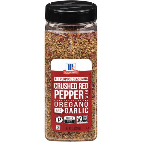 Mccormick Crushed Red Pepper With Oregano And Garlic All Purpose