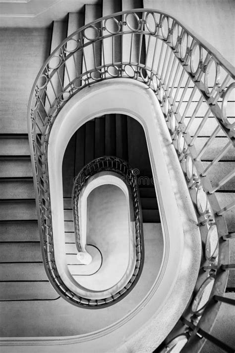 Fine Art Black And White Staircase Spiral Stock Image Image Of