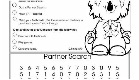 Number Families Worksheet for Kindergarten - 1st Grade | Lesson Planet