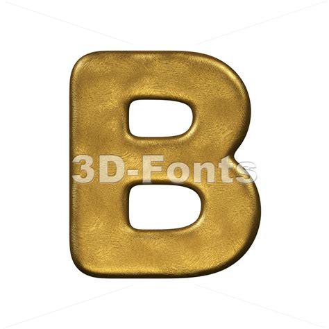 Capital Gold Foil Letter B Upper Case 3d Font 3d Fonts Collections