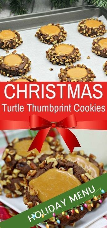 Turtle Thumbprint Cookies The Best Caramel Pecan Turtle Cookies Ever