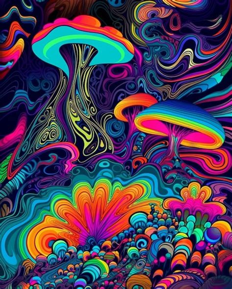 Premium Ai Image A Psychedelic Poster That Says Psychedelic Art