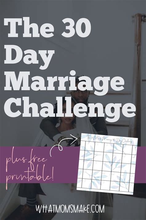 The 25 Minute Marriage 30 Day Challenge Marriage Challenge 2020