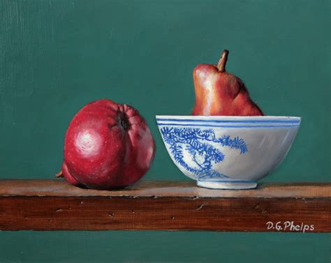 A s a general rule, before you paint any still life object it is best to paint the background first. Pears painting demonstration