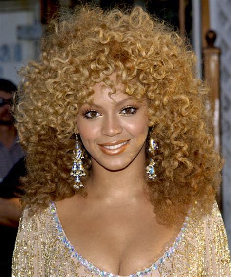 Beyonce Knowles Long Curly Hairstyle