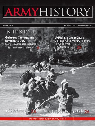 Army History Magazine Summer 2020 Edition Us Army Center Of