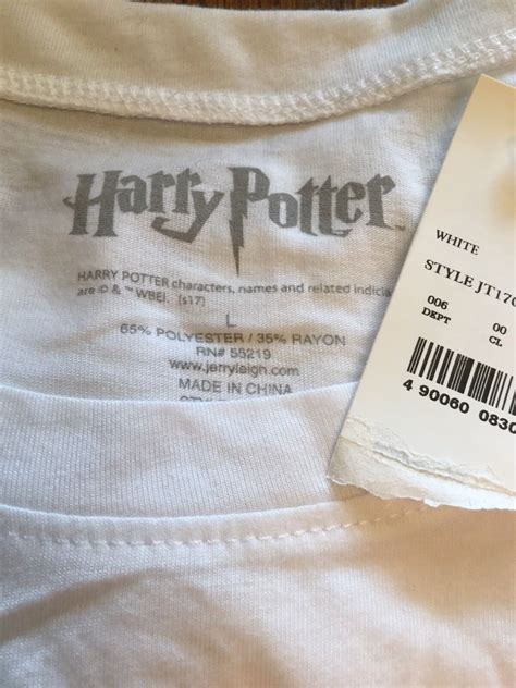 Harry Potter White Shirt L Gem