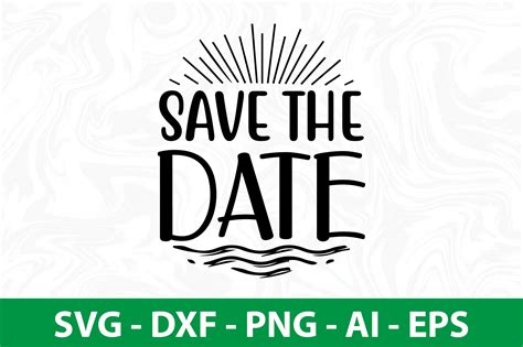 Save The Date Svg Graphic By Nirmal108roy · Creative Fabrica