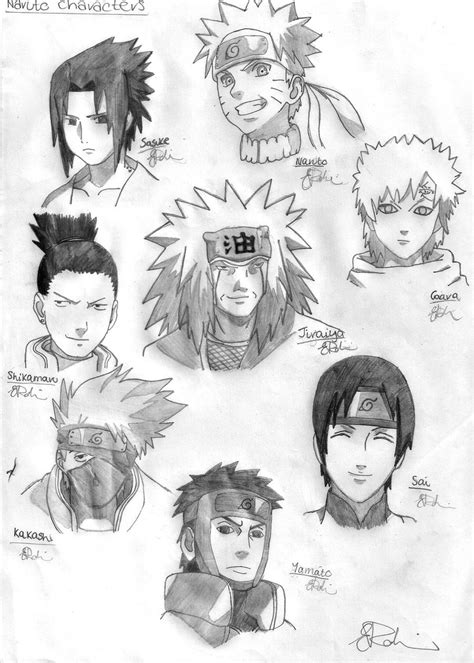 Naruto Shippuden Characters By Gaara240497 On Deviantart