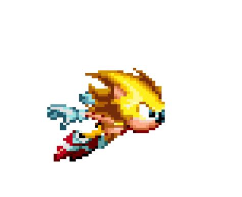 Sonic Mania Super Sonic Sprite By Felipesonichacks On Deviantart