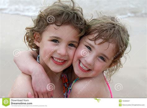 Two Girls At Beach Stock Image Image Of Beach Sand 19466567