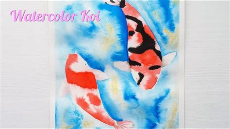 Watercolor Koi Fish Tutorial YouTube
