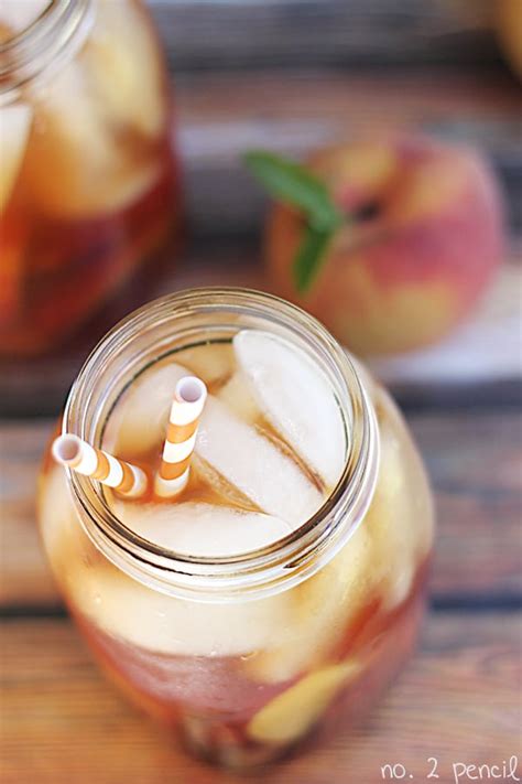 Easy Homemade Peach Iced Tea Recipe - No. 2 Pencil