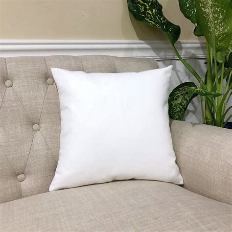 White Throw Pillow Cover Solid White Cotton And Linen Blend Etsy