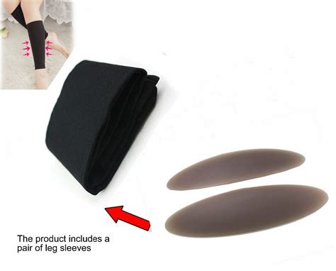 Fashion 190g Pair Leg Correctors Silicone Leg Onlays Soft Self Adhesive