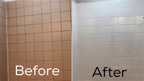How To Paint Bathroom Tile Before And After Rispa