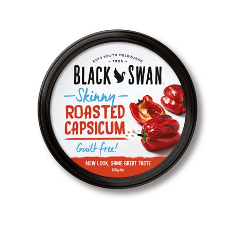 Skinny Roasted Capsicum Black Swan Dip