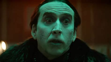 Twitter Can T Get Enough Of Nicolas Cage S Sadistic Count Dracula In Renfield