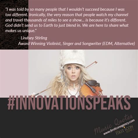 Discover lindsey stirling famous and rare quotes. ️👁️🎻 What's the first thing that comes to mind when you ...