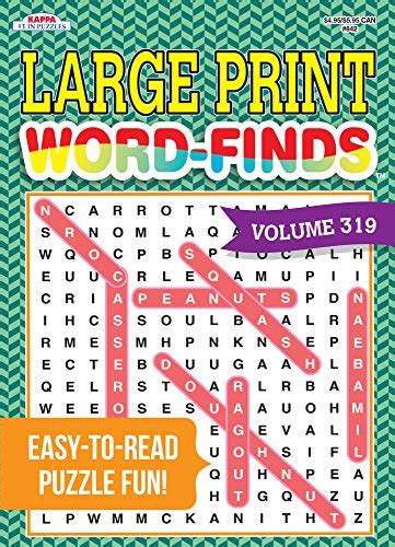 Large Print Word Finds Puzzle Book Word Search Volume 319 By Kappa