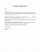Late Rent Letter To Landlord Images