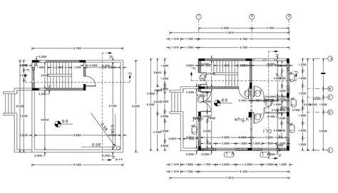 Working Drawing Small Bungalow Floor Plan Cad File Cadbull