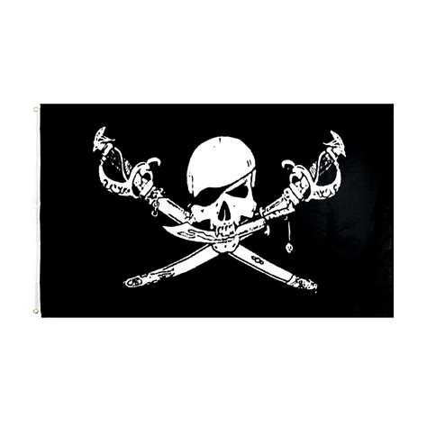 Jolly Roger Skull Cross Bones Pirate Brethren Of The Coast Flag 60x90cm