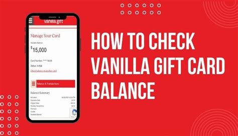 How To Check Vanilla Gift Card Balance AFinanceHub
