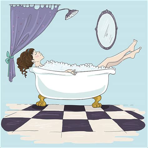 Taking A Bath Clip Art Vector Images And Illustrations Istock
