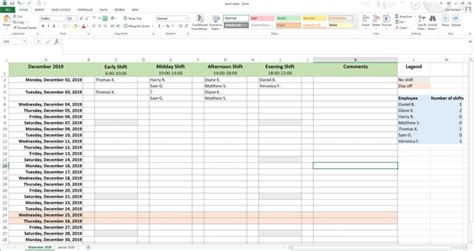 Ways to quickly allocate of large ranges of cells. Creating a work schedule with Excel | Step-by-step guide ...
