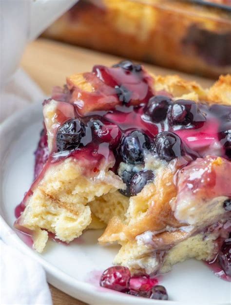 Overnight Blueberry French Toast Casserole Wishes And Dishes Recipe