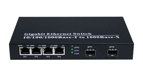 4 Port Gigabit Ethernet Switch And 2 Sfp Ports 1000m Fiber Optic