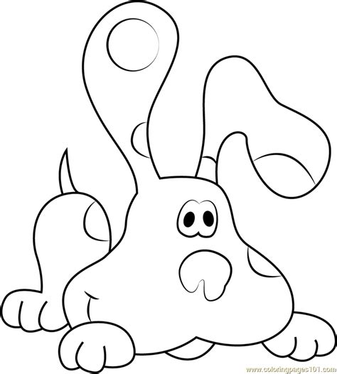 Blues Clues Embroidery Design Coloring Page For Kids Free Blues