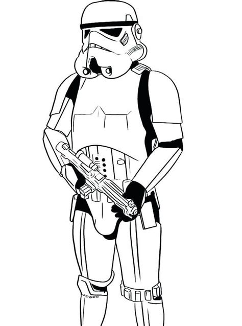 Stormtrooper 3 Coloring Page Printable Coloring Page For Kids