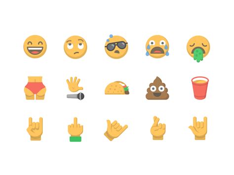 For a free app, it offers a lot without many limitations. Moji | Emoji set, Emoji, Icon design
